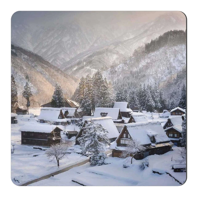  مگنت طرح دهکده زمستانی کد wmg1706