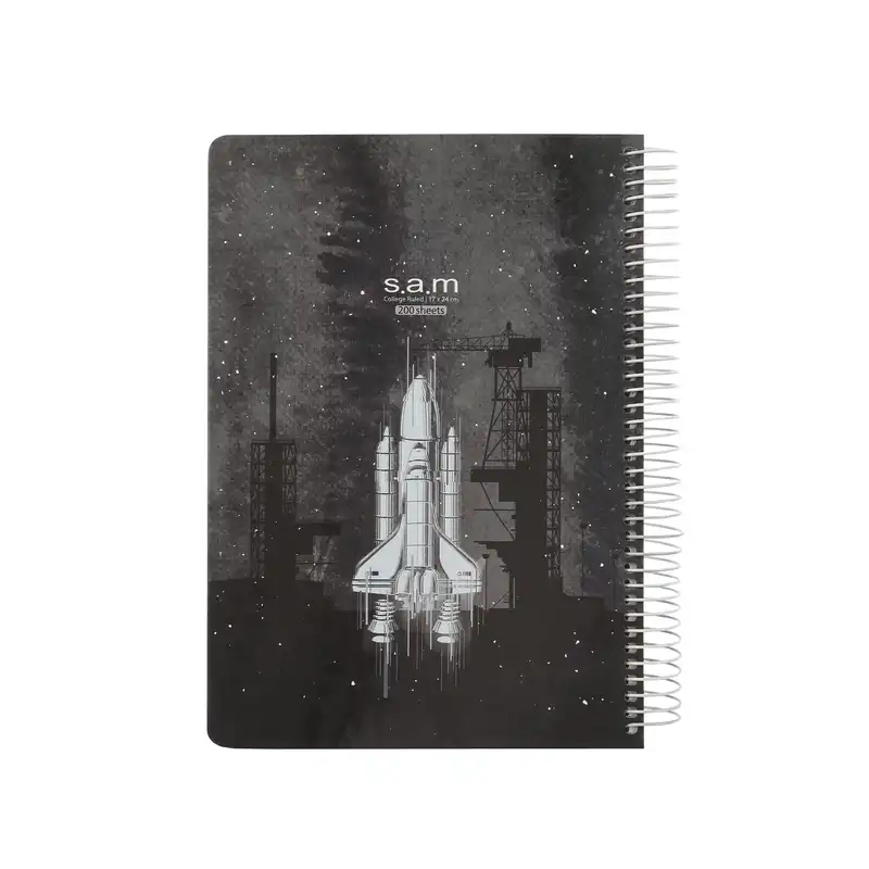 دفتر مشق 200 برگ سم طرح فضاپیما