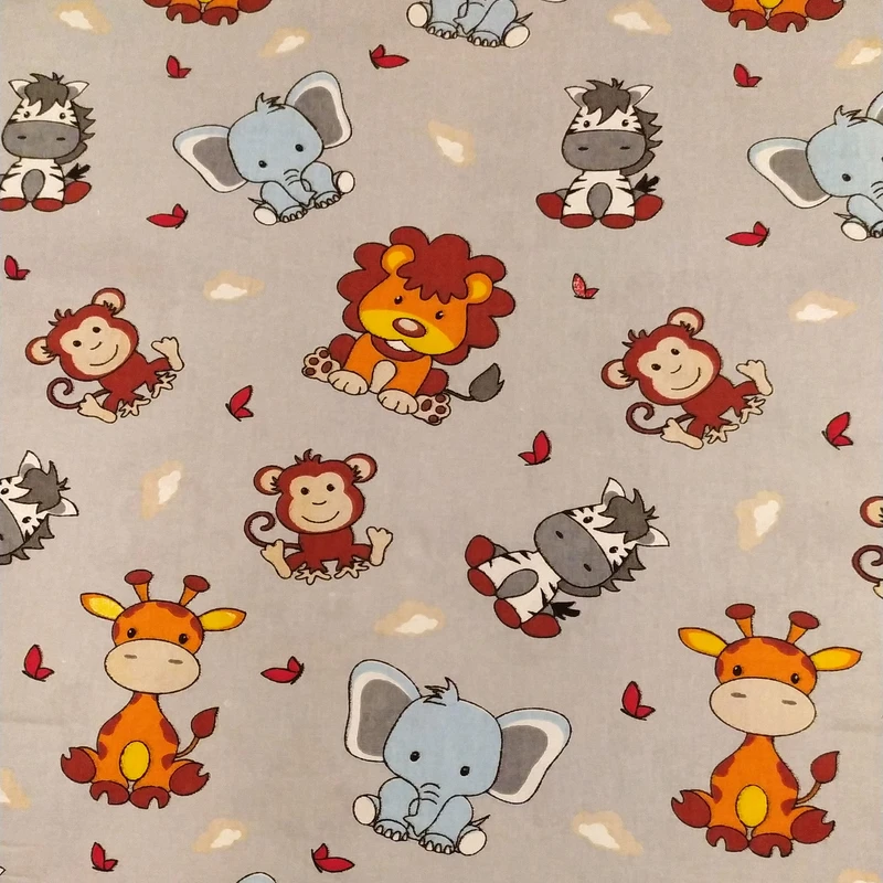 پارچه ملحفه عرض 1.45 متر نساجی بروجرد مدل زرافه رنگ طوسی