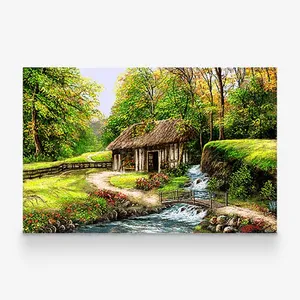 نخ و نقشه تابلوفرش طرح منظره کد 23236