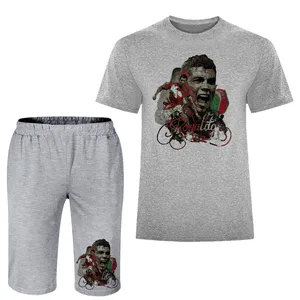 ست تی شرت و شلوارک مردانه مدل رونالدو A257