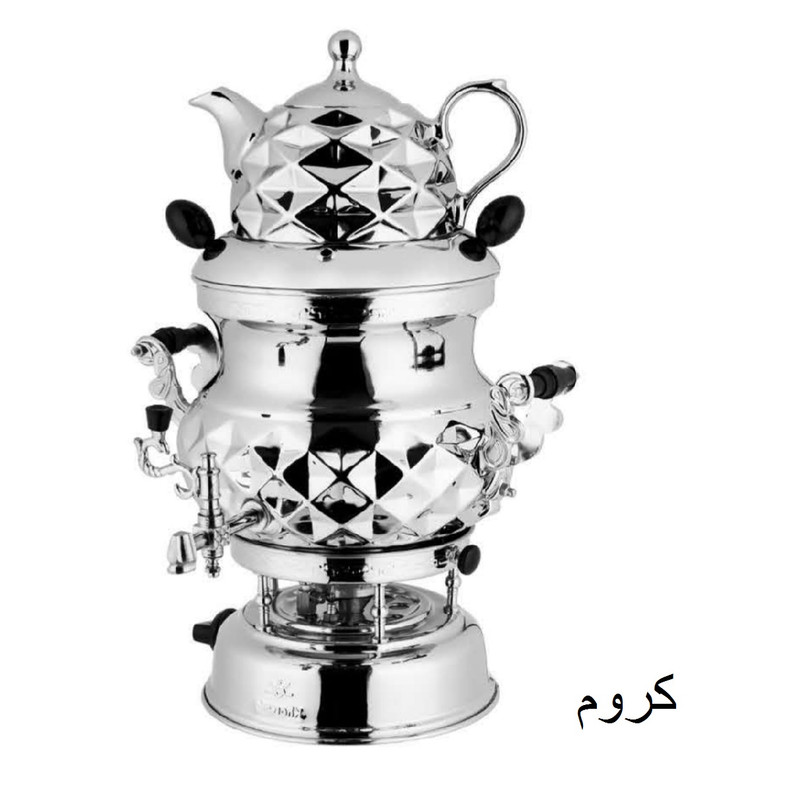 سماور گازی خورشید مدل آریا ظرفیت 6 لیتر