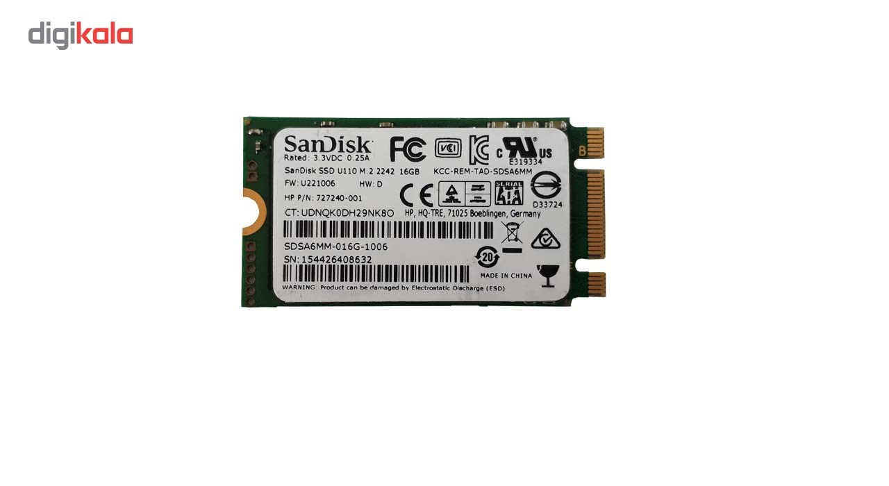 اس اس دی اینترنال سن دیسک مدل U110 ظرفیت 16 گیگابایت