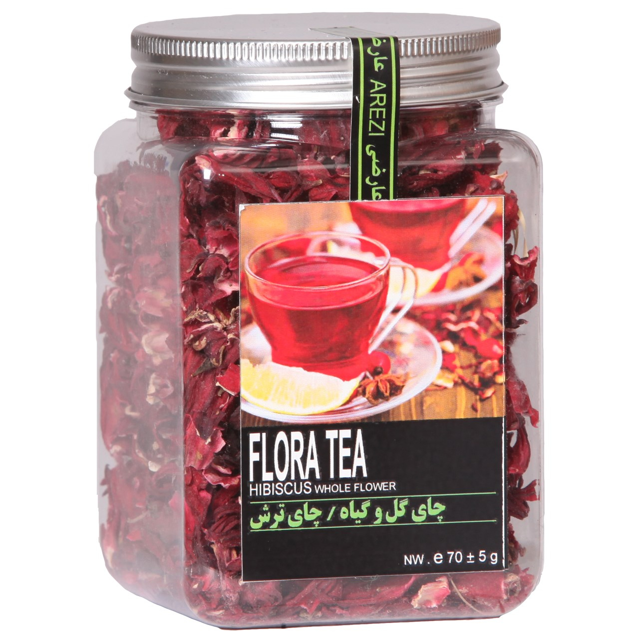 دمنوش چای ترش عارضی بسته بندی پت مدل Hibiscus Whole Flower