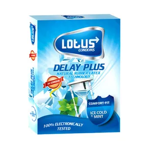کاندوم لوتوس مدل DELAY PLUS بسته 3 عددی