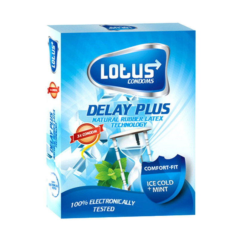 کاندوم لوتوس مدل DELAY PLUS بسته 3 عددی کاندوم لوتوس مدل DELAY PLUS بسته 3 عددی