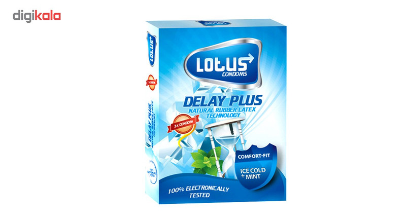 کاندوم لوتوس مدل DELAY PLUS بسته 3 عددی کاندوم لوتوس مدل DELAY PLUS بسته 3 عددی