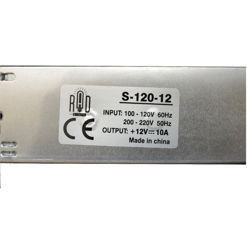 منبع تغذيه ۱۲ ولت ۱۰ آمپر راد مدل S-120-12