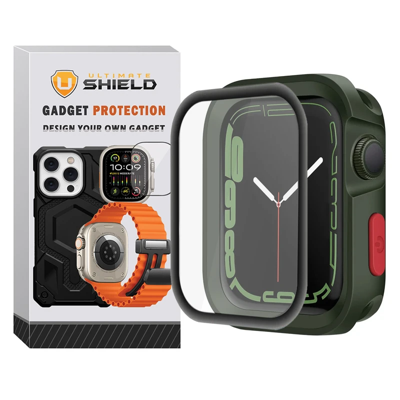 کاور آلتیمیت شیلد مدل Armor Shield UL مناسب برای اپل واچ سری 4/5/6/Se سایز 44 میلی متری به همراه محافظ صفحه نمایش