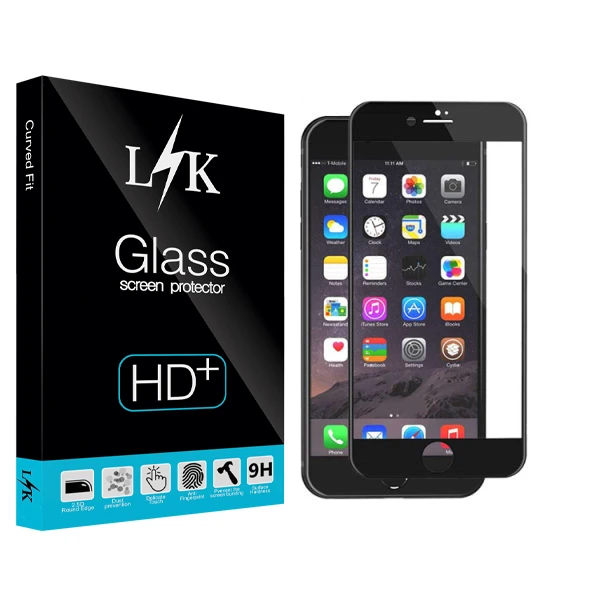 محافظ صفحه نمایش ال کی مدل Hard glass مناسب برای گوشی موبایل اپل Iphone 6/ 6s
