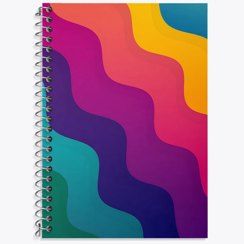 دفتر نت موسیقی 50 برگ خندالو طرح رنگی رنگی کد N5434