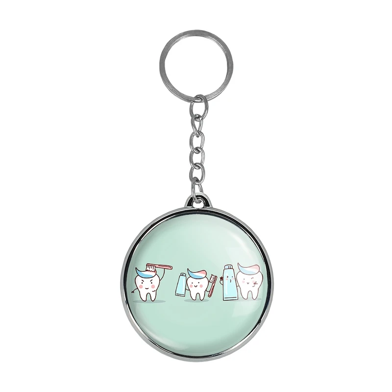 جاکلیدی خندالو طرح دندان و دندان پزشکی کودکانه مدل دوطرفه کد 3677836779