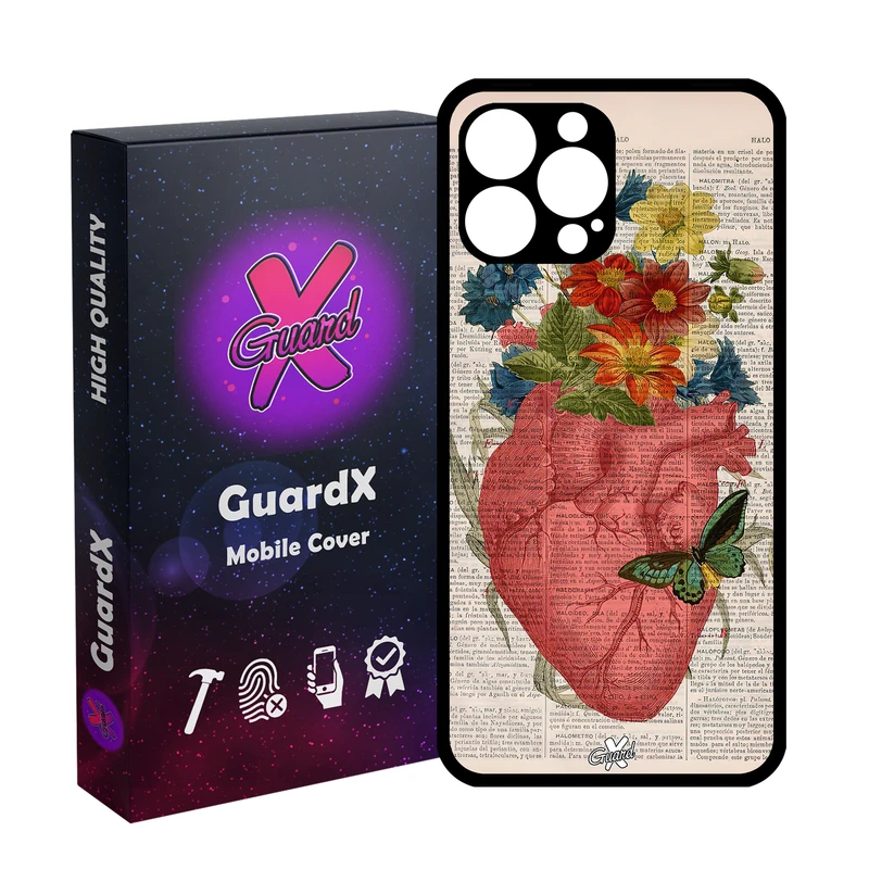 کاور گارد ایکس طرح قلب مدل Glass10505 مناسب برای گوشی موبایل اپل iPhone 12 Pro Max