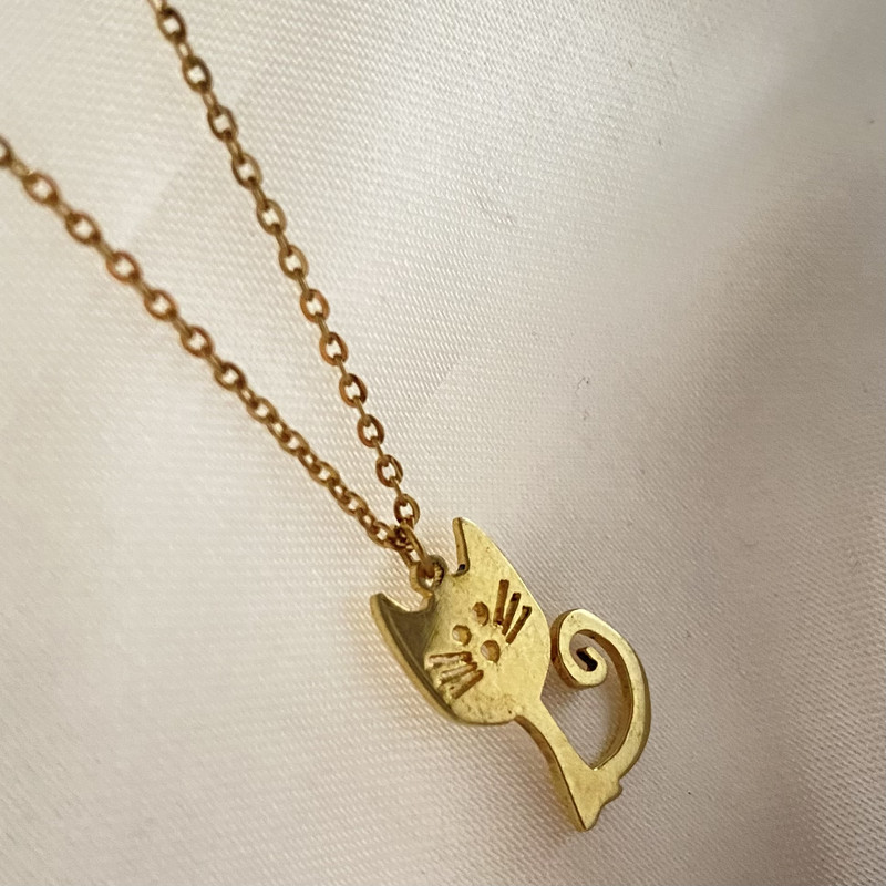 گردنبند دخترانه مدل گربه پیشی گردنبند دخترانه مدل گربه پیشی