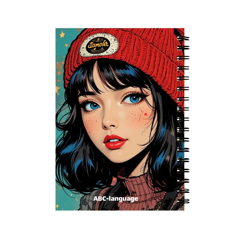 دفتر زبان 60 برگ مدل دختر فانتزی کد 52