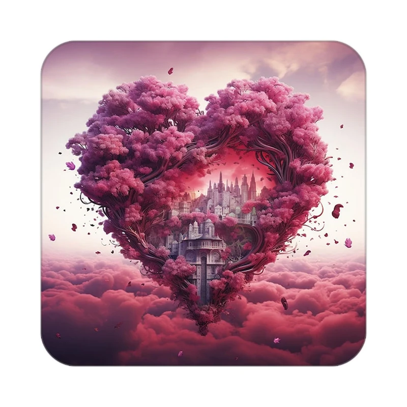 زیر لیوانی کاکتی مدل عاشقانه کد mp10354