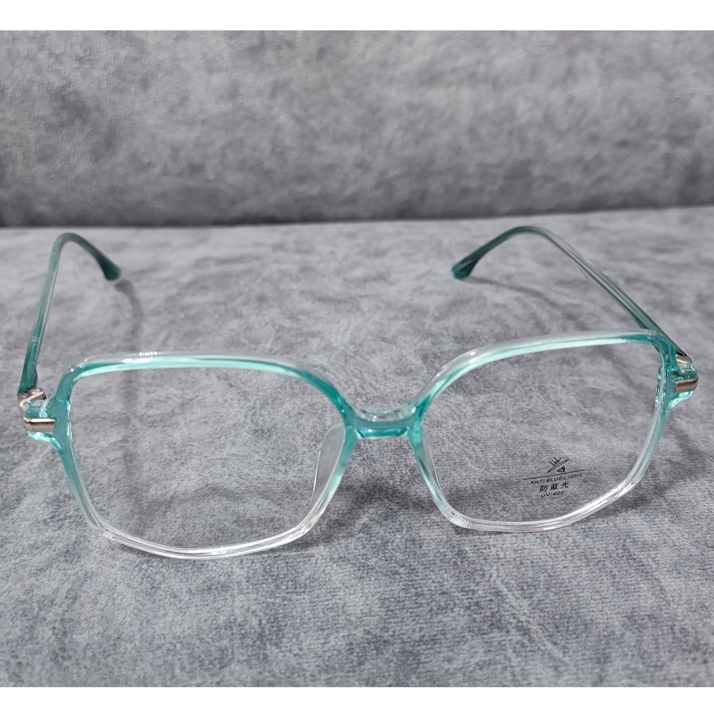 فریم عینک طبی زنانه مدل چند ضلعی فریم شفاف کد 037 UV400