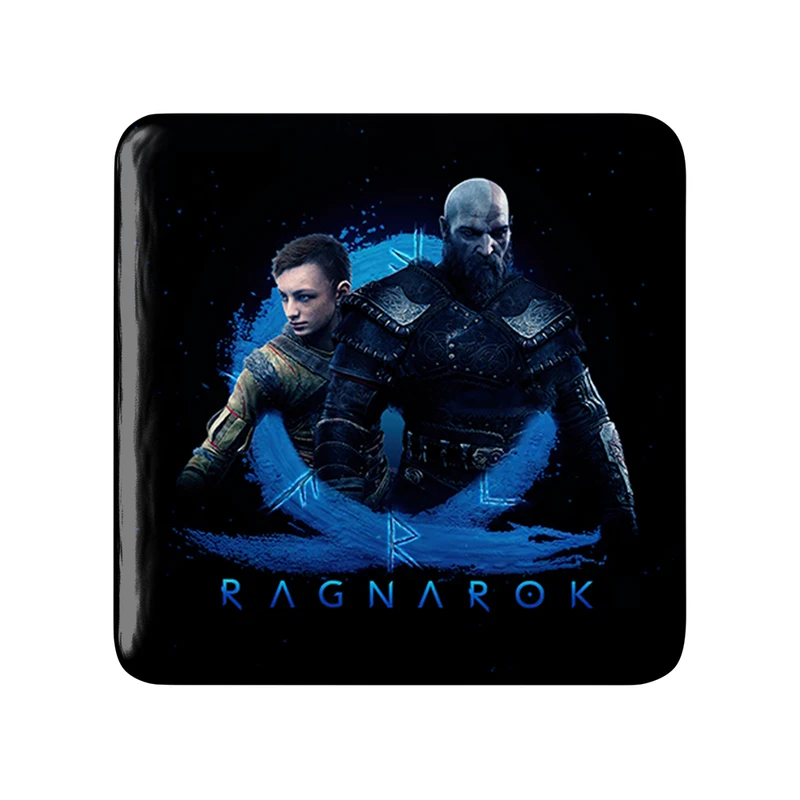 مگنت خندالو طرح کریتوس و اتریوس گاد آف وار مدل مربعی کد 30401