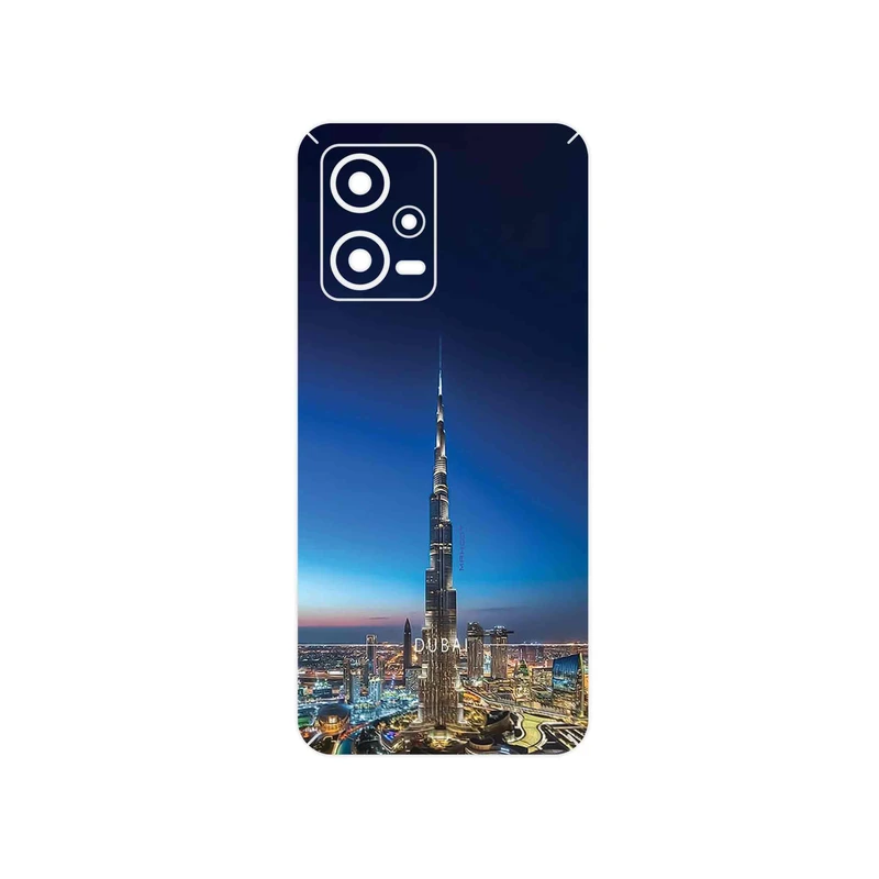 برچسب پوششی ماهوت مدل Dubai_City مناسب برای گوشی موبایل شیائومی Redmi Note 12 5G