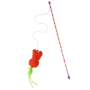 چوب دستی بازی با گربه طرح خرگوش مدل Rabbit Catcher Rod