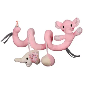 آویز تخت کودک نیکی مدل جغجه و سوتک دار طرح فیل