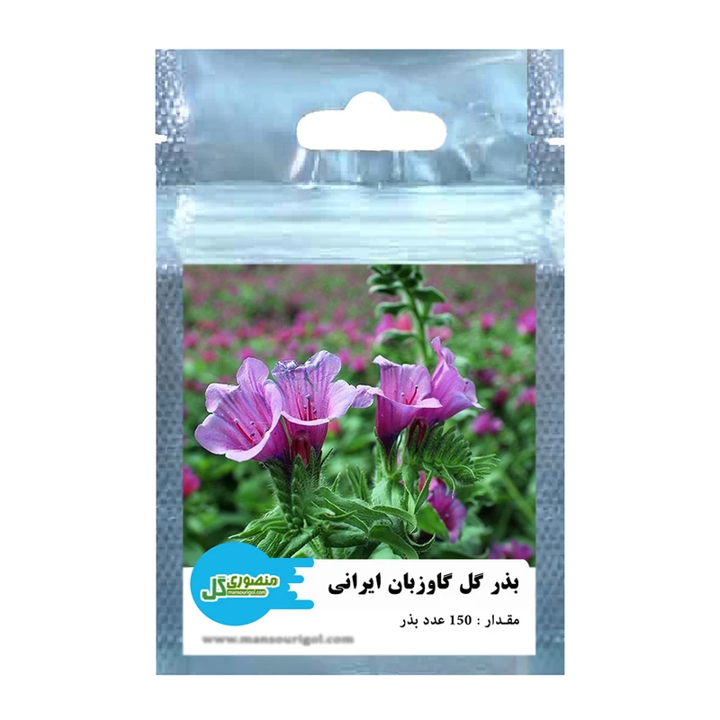 بذر گل گاوزبان ایرانی منصوری گل کد Mg150 وزن 2 گرم