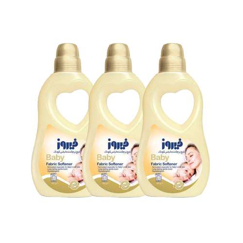 مایع نرم کننده لباس کودک فیروز کد 02 حجم 950 گرم مجموعه 3 عددی