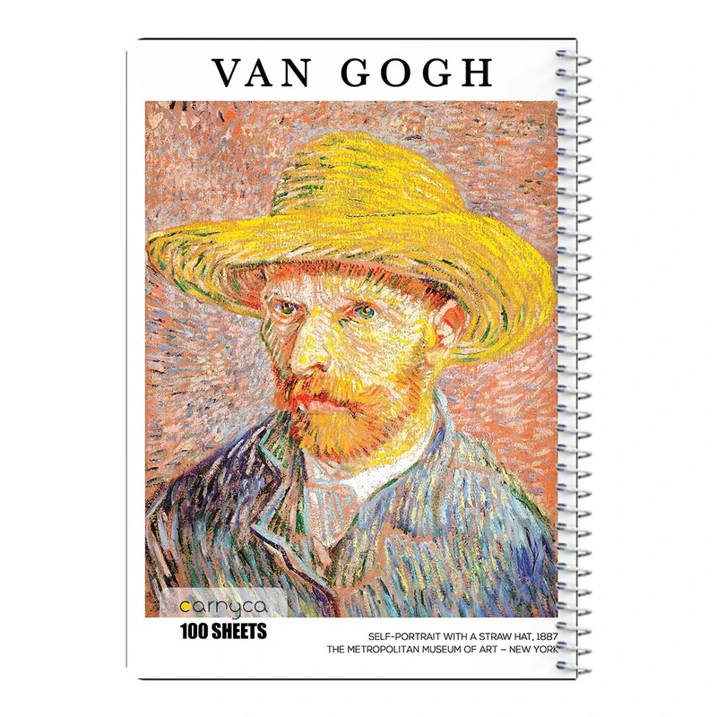 دفتر مشق 100 برگ سیمی کارنیکا طرح نقاشی های ون گوگ Van Gogh Paintings کد 76577