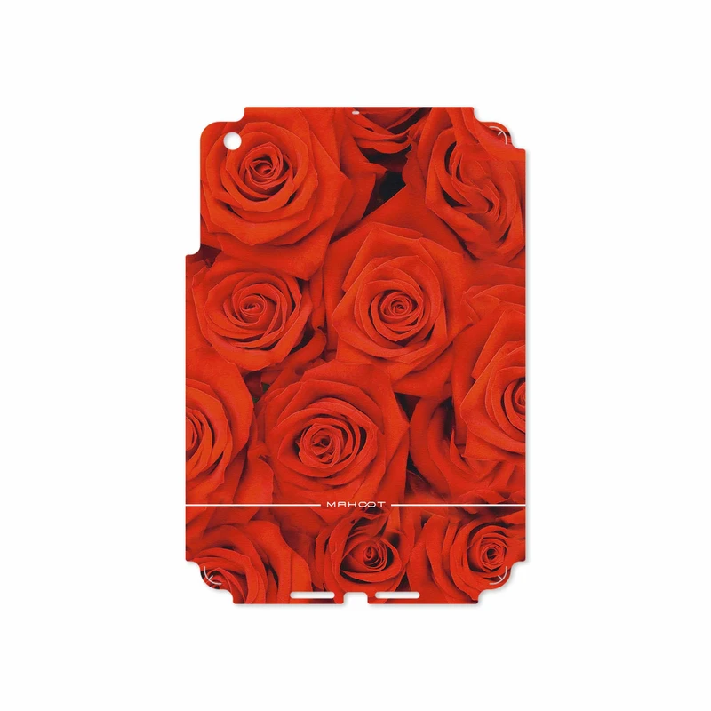 برچسب پوششی ماهوت مدل Red-Flower مناسب برای تبلت اپل iPad mini 2012 A1455