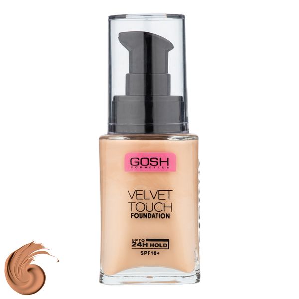 کرم پودر مایع SPF 10 گاش مدل Velvet Touch شماره 401 مناسب انواع پوست حجم 34 میلی لیتر