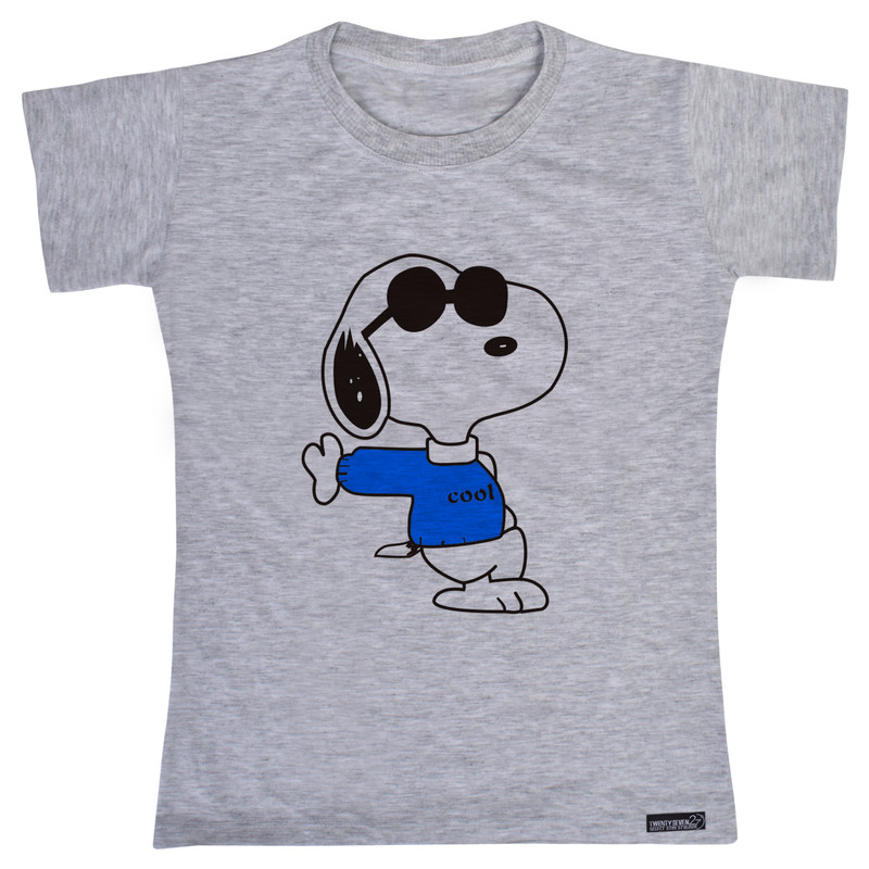 تی شرت آستین کوتاه پسرانه 27 مدل Snoopy Cool کد MH773