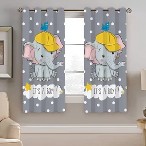 پرده نیروانا طرح فیل مدل هازان کد 8227 سایز 140×200 سانتی متر