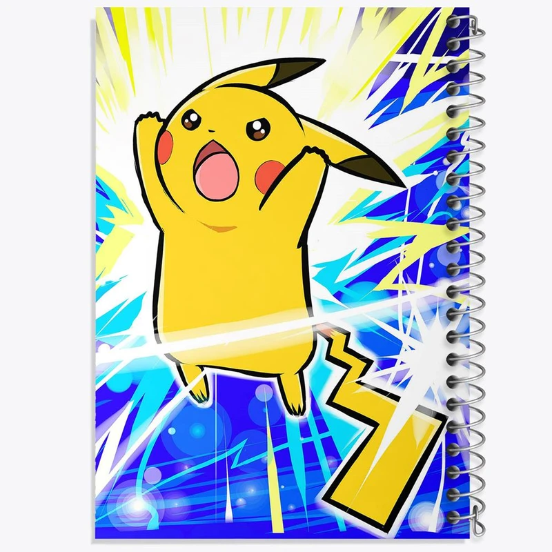 دفتر ژورنال نویسی 50 برگ خندالو مدل نقطه ای طرح پیکاچو انیمه پوکمون کد 17412