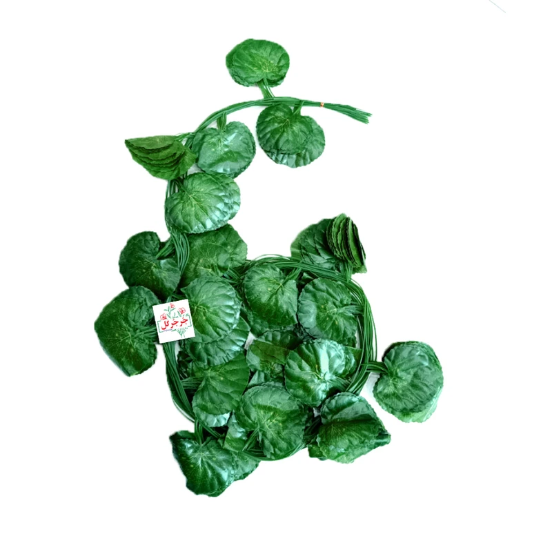 گل مصنوعی جُرجُرگل مدل ریسه برگ شمعدانی نخی بسته 6 عددی 