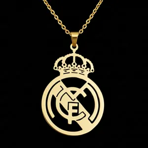 گردنبند مدل فوتبالی رئال مادرید کد 02 