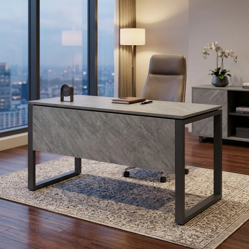 میز مدیریت سهلان مدل کیوب کد 003 سایز 70*160 سانتی متر
