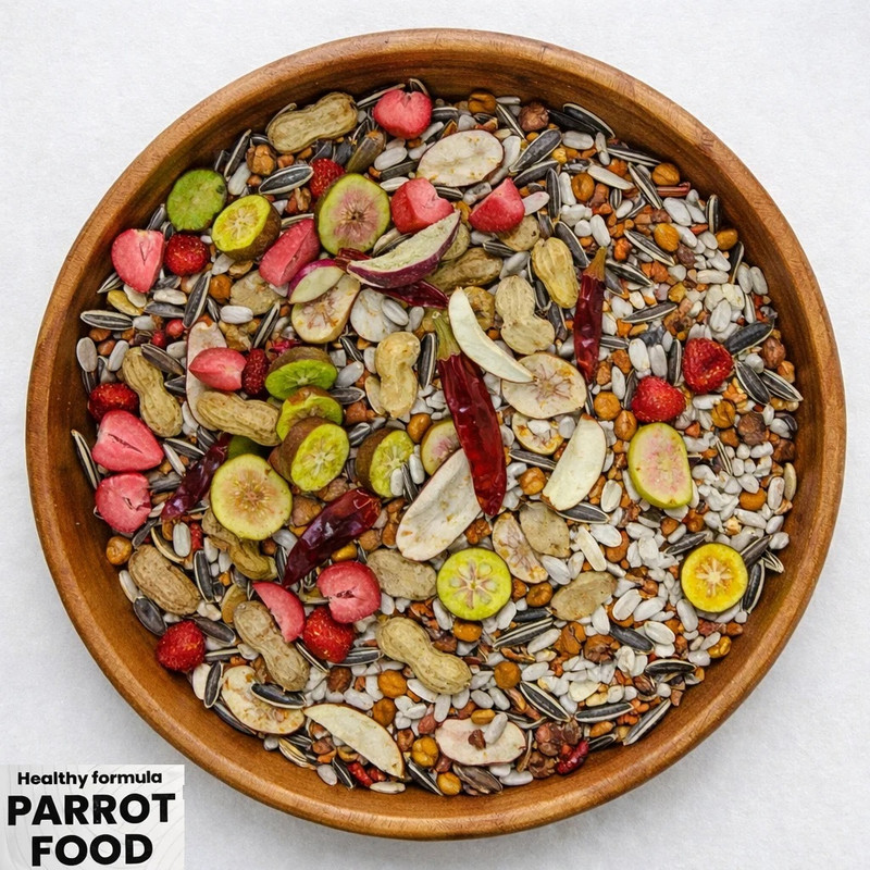 غذای طوطی کاکادو تاج زرد مدل PARROT FOOD وزن 1 کیلوگرم