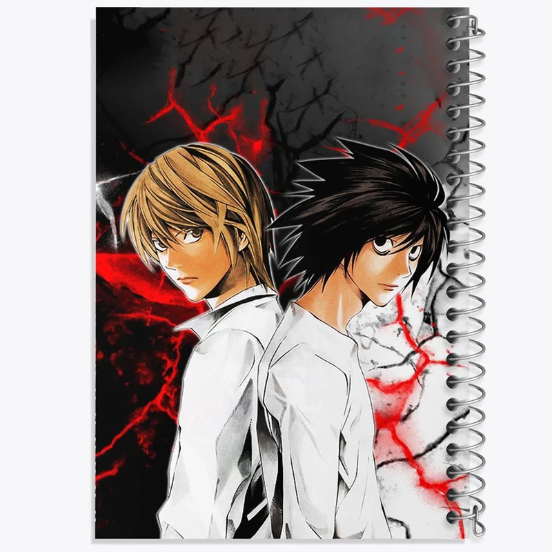 دفتر نت موسیقی 50 برگ خندالو مدل لایت و ال انیمه دفترچه مرگ Death Note کد 11313