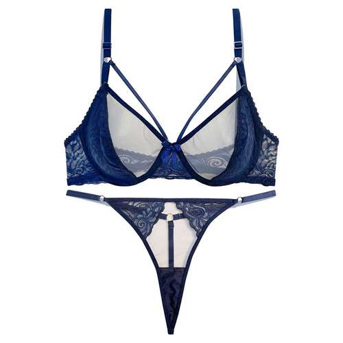 ست شورت و سوتین زنانه نوشه پوش مدل فانتزی بدن نما هارنس دار کد 93002