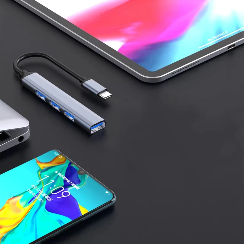 عکس شماره 6 : هاب usb-c چهار پورت usb توزو مدل flow