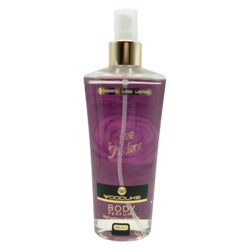 بادی اسپلش زنانه وودلایک مدل rose mident حجم 250 میلی لیتر