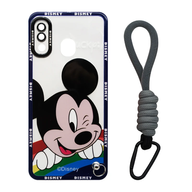 کاور مدل Mickey Mouse مناسب برای گوشی موبایل سامسونگ Galaxy A20 / A30 به همراه بند آویز