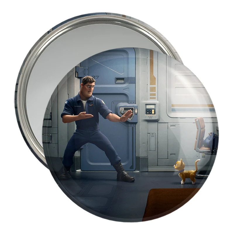 آینه جیبی خندالو مدل انیمیشن باز لایتیر کد 26320