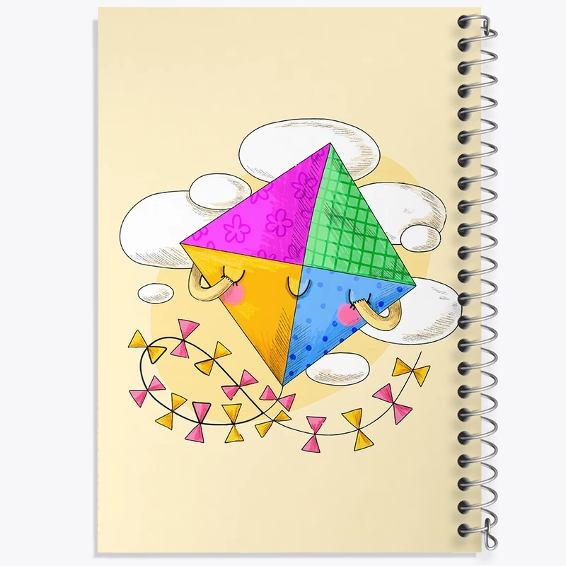 دفتر شطرنجی 50 برگ خندالو مدل بادبادک کد F1973