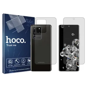Hoco screen protector HyGEL model suitable for Samsung Galaxy S20 Ultra mobile phone along with back protector