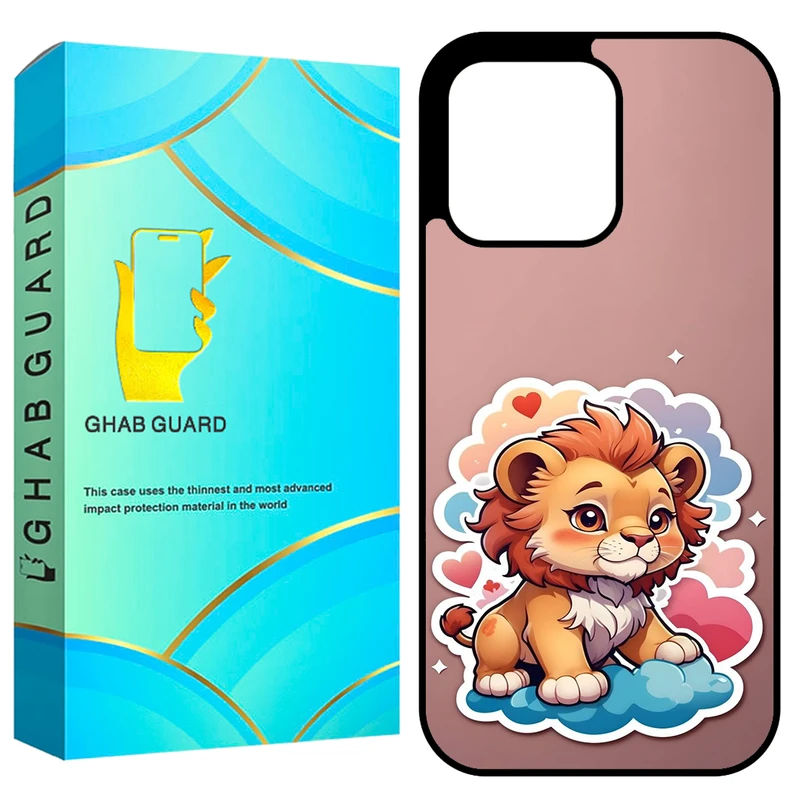 کاور قاب گارد طرح بچه شیر مدل GCHP16P مناسب برای گوشی موبایل اپل iPhone 16 Pro