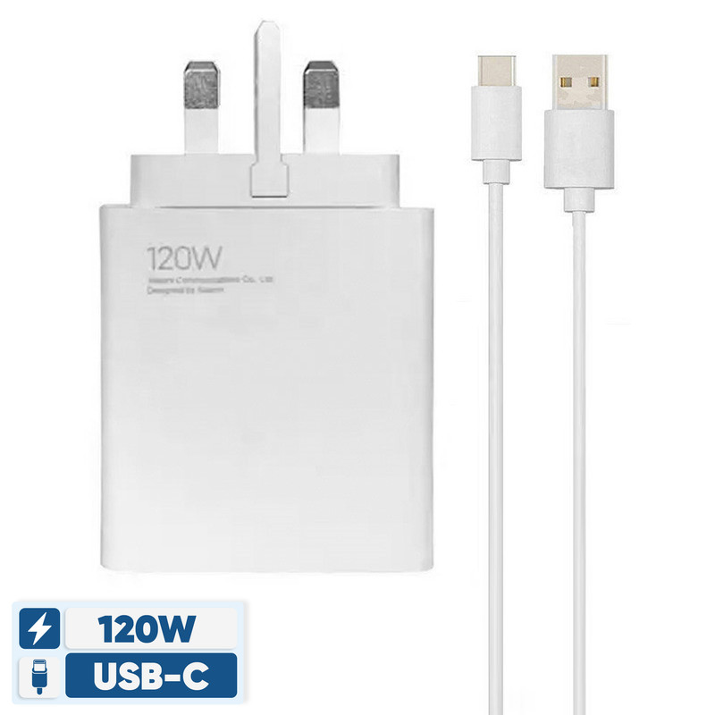 شارژر دیواری 120 وات شیائومی مدل MDY-13-EF به همراه کابل تبدیل USB-C