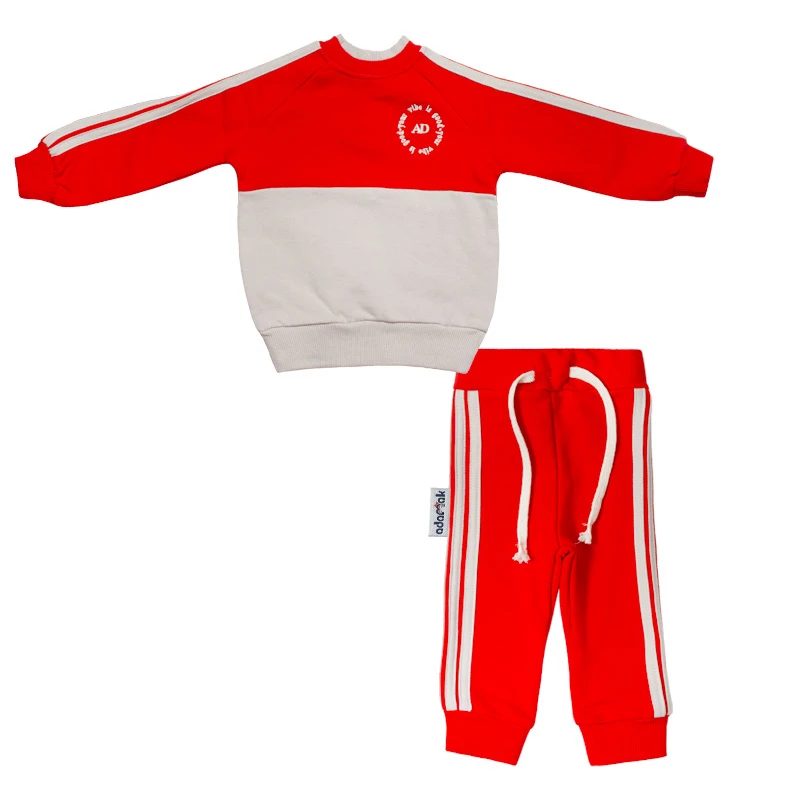 ست سویشرت آستین بلند و شلوار راحتی  نوزادی آدمک کد 110064