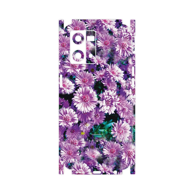برچسب پوششی ماهوت مدل Purple_Flower-FullSkin مناسب برای گوشی موبایل اپو Reno 8 4G