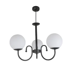 لوستر سه شعله چشمه نور کد AB1219/3-WT